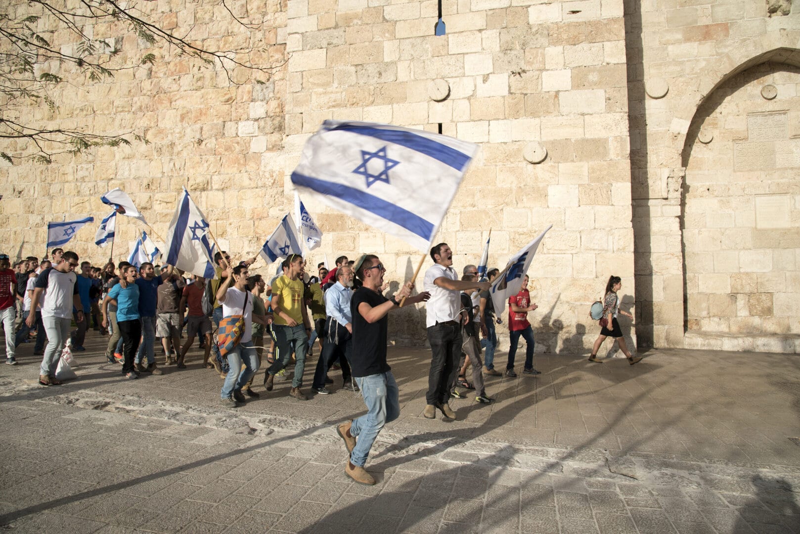 Jerusalem,,Israel,-,October,22,2015:a,Huge,Israelis,Settlers,Demonstration,On